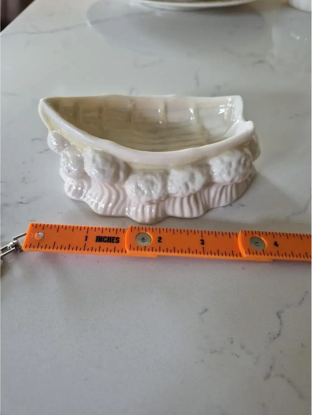 Vintage Belleek Boat Salt Cellar 6th Green Mark